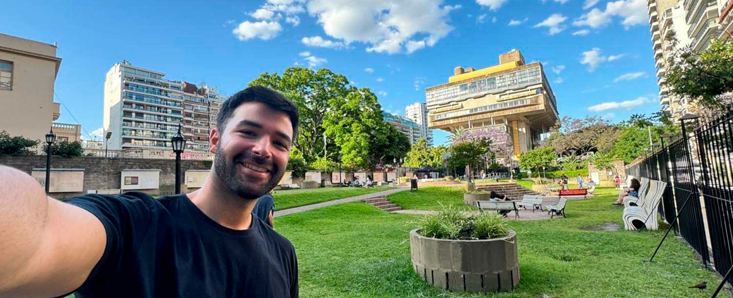 Selfie en la Biblioteca Nacional Mariano Moreno