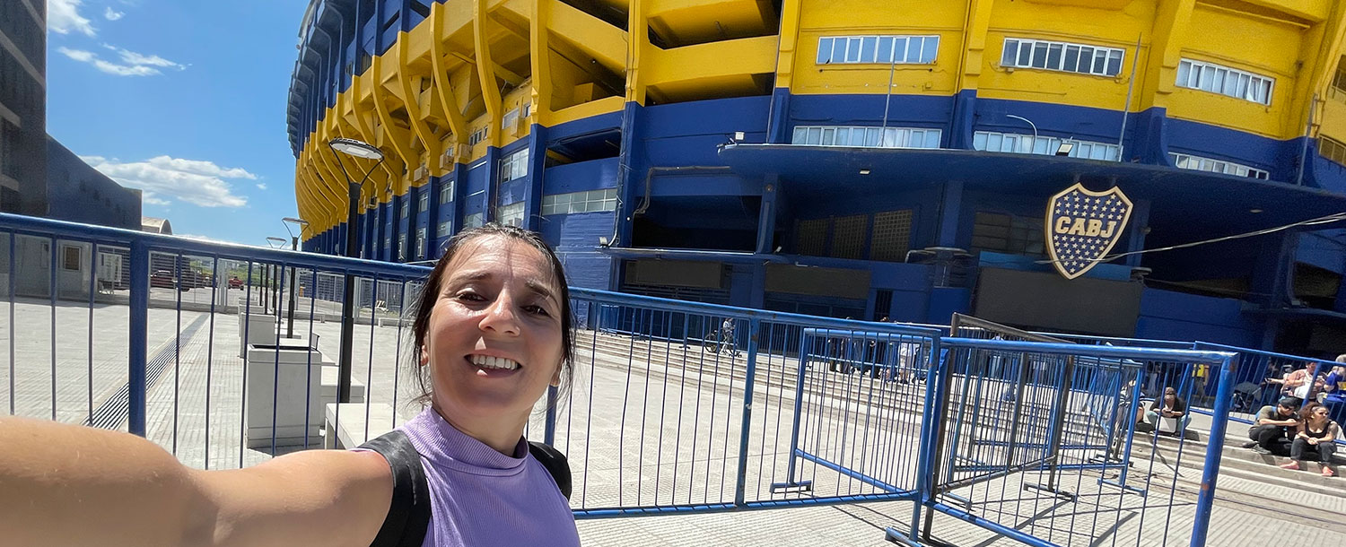 Selfie en el La Bombonera y Museo de la Pasión Boquense