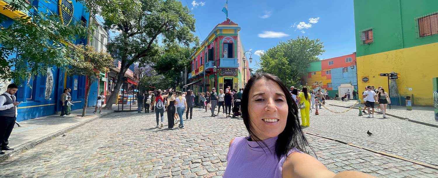 Selfie en Caminito - La Boca