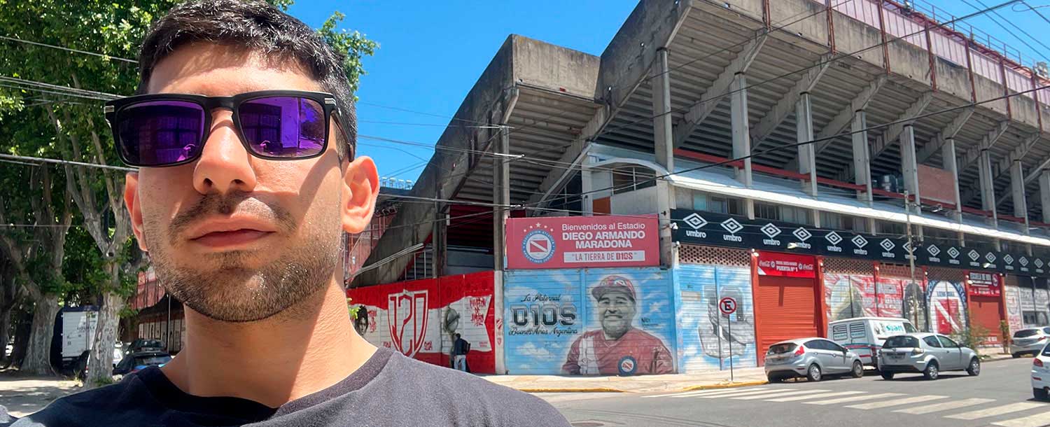 Selfie en el Estadio Diego Armando Maradona