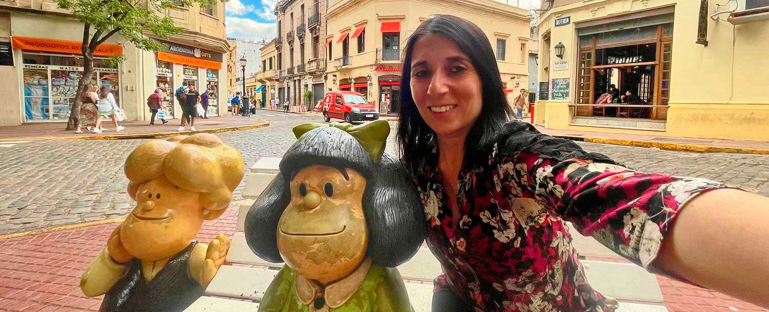 Selfie con Mafalda en San Telmo