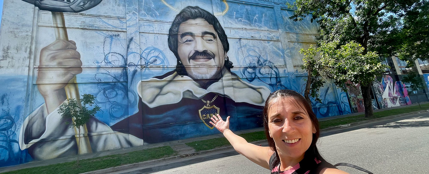 Selfie con el Mural San Diego, La Boca